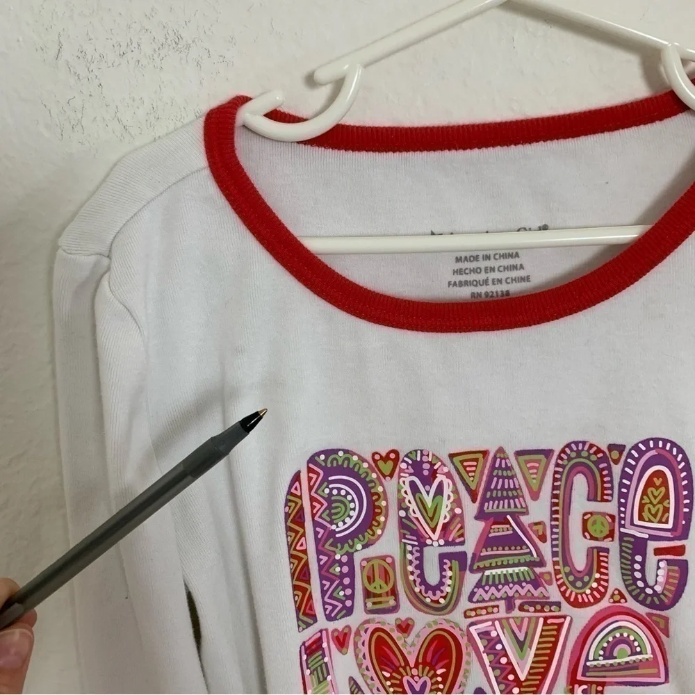 American Girl Christmas Pajama Set Cotton Long Sleeve Girls Size 10